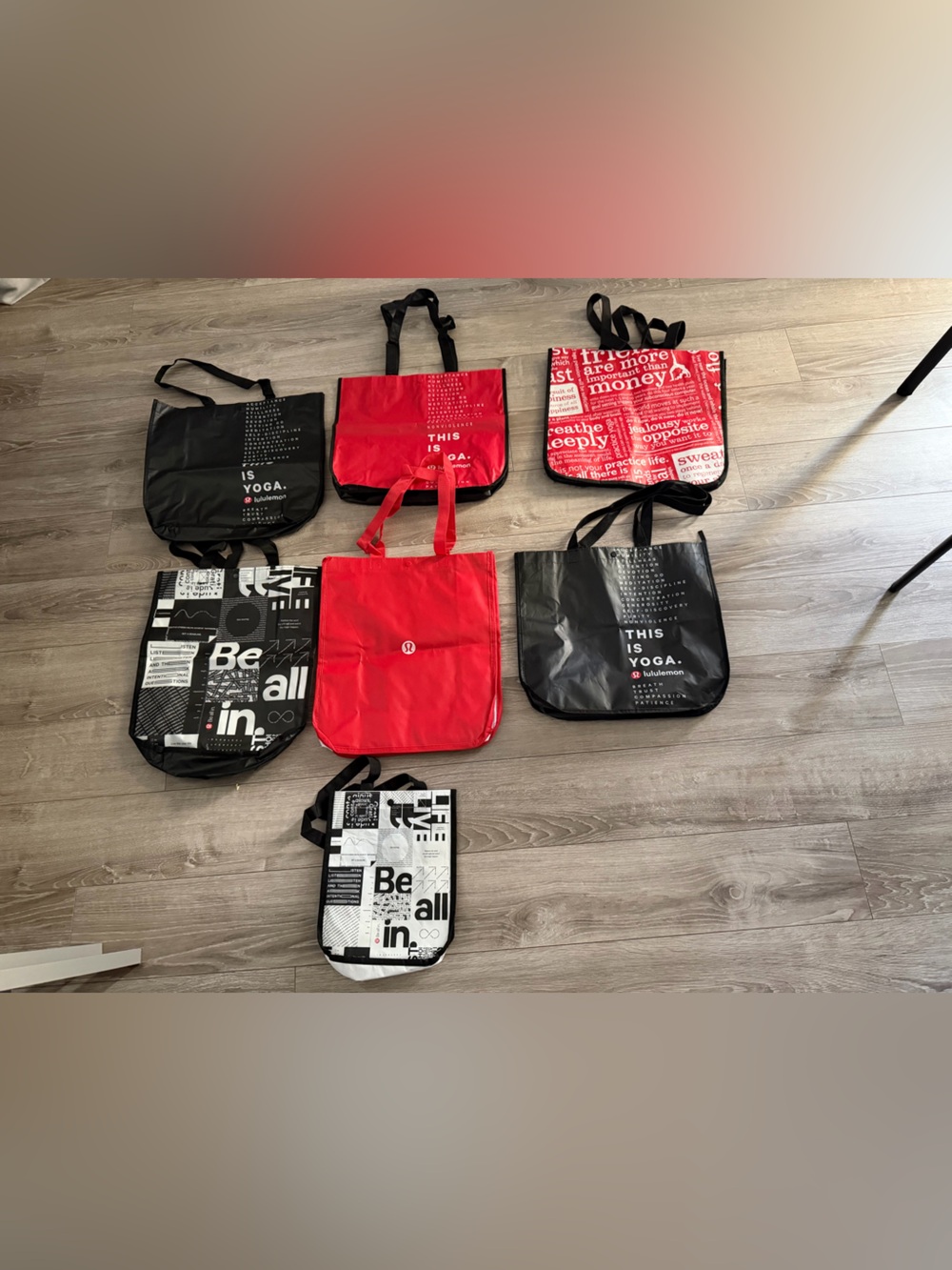 Bundle of Lululemon Reusable Shopping Tote Bags